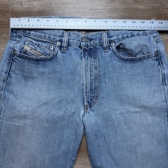Diesel Luster Jeans Men 31x29 Blue Slim Fit Denim Light Wash Made in Italy Y2K - Picture 12 of 16